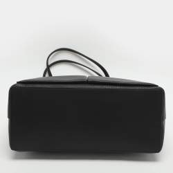 Pre Owned Michael Kors Jet Set Travel Medium Black Double Pocket Tote