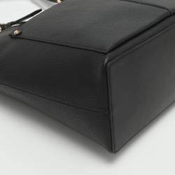 Pre Owned Michael Kors Jet Set Travel Medium Black Double Pocket Tote