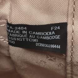 Pre Owned Michael Kors Jet Set EW Large White Signature Coated Canvas Crossbody Bag