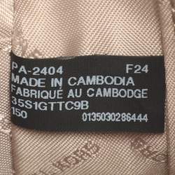 مملوكة مسبقًا Michael Kors Jet Set EW Large White/Brown Signature Canvas and Leather Crossbody Bag