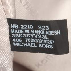 Pre Owned حقيبة مايكل كورس هيس جلد أزرق ساتشل