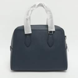 Pre Owned حقيبة مايكل كورس هيس جلد أزرق ساتشل