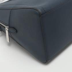 Pre Owned حقيبة مايكل كورس هيس جلد أزرق ساتشل