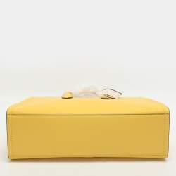Pre Owned Michael Kors Mirella EW Medium Yellow Leather Tote