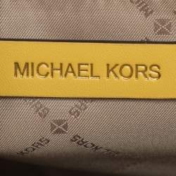 Pre Owned Michael Kors Mirella EW Medium Yellow Leather Tote