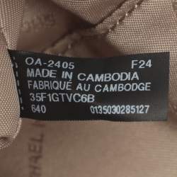 Pre Owned Michael Kors Jet Set Travel Medium White/Blush Pink Signature Coated Canvas Crossbody Bag