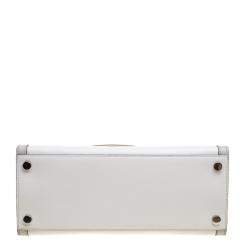 مملوكة مسبقًا Michael Kors Grey Leather Large Whitney Top Handle Satchel