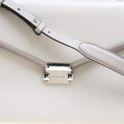 مملوكة مسبقًا Michael Kors Grey Leather Large Whitney Top Handle Satchel