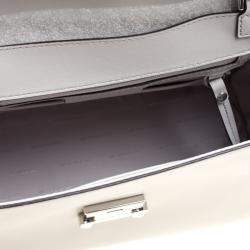 مملوكة مسبقًا Michael Kors Grey Leather Large Whitney Top Handle Satchel