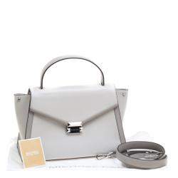 مملوكة مسبقًا Michael Kors Grey Leather Large Whitney Top Handle Satchel