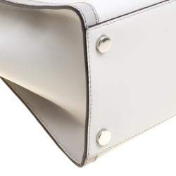 مملوكة مسبقًا Michael Kors Grey Leather Large Whitney Top Handle Satchel