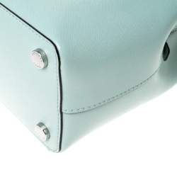 Pre Owned حقيبة يد مايكل مايكل كورس Savannah Celadon جلد خضراء ليمونية