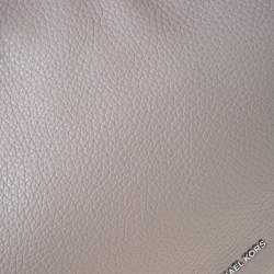 Pre Owned  MICHAEL Michael Kors Light Beige Leather Drawstring Hobo