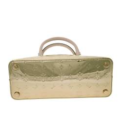 Pre Owned حقيبة مايكل مايكل كورس دوم جلد إيمي لامعة ذهبية ميتالك