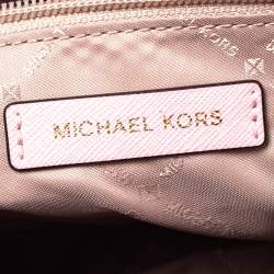 Pre Owned حقيبة مايكل مايكل كورس سلما متوسطة جلد وردية بلوسوم