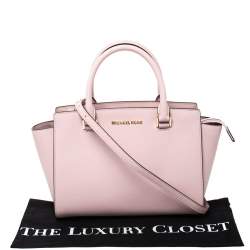 Pre Owned حقيبة مايكل مايكل كورس سلما متوسطة جلد وردية بلوسوم