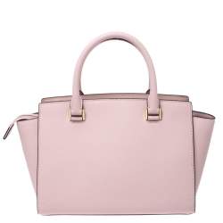 Pre Owned حقيبة مايكل مايكل كورس سلما متوسطة جلد وردية بلوسوم