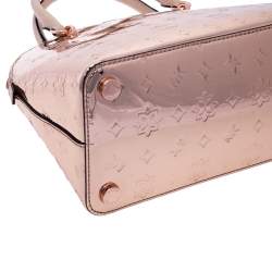 مملوكة مسبقًا حقيبة مايكل مايكل كورس إيمي دوم جلد لامعة ذهبية وردية ميتالك