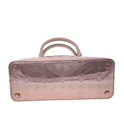 مملوكة مسبقًا حقيبة مايكل مايكل كورس إيمي دوم جلد لامعة ذهبية وردية ميتالك