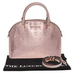 مملوكة مسبقًا حقيبة مايكل مايكل كورس إيمي دوم جلد لامعة ذهبية وردية ميتالك