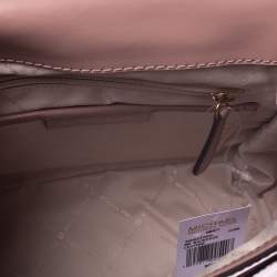 Pre Owned Michael Kors Nude Pink Leather Medium Mindy Backpack