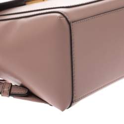Pre Owned Michael Kors Nude Pink Leather Medium Mindy Backpack