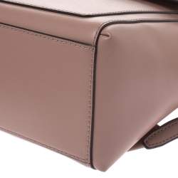 Pre Owned Michael Kors Nude Pink Leather Medium Mindy Backpack