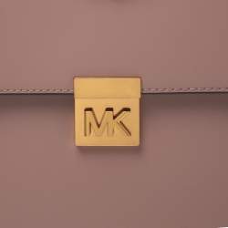 Pre Owned Michael Kors Nude Pink Leather Medium Mindy Backpack