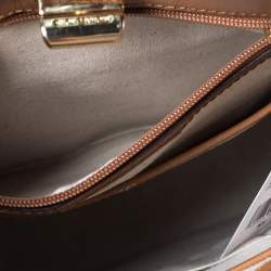 Pre Owned Michael Kors Blue/Brown Denim and Leather Large Sullivan Messenger Bag