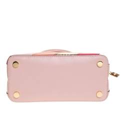 ممل وكة مسبقًا Michael Kors Multicolor Striped Leather and Python Embossed Adele Tote