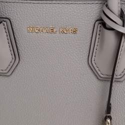 Michael Kors Grey/White Leather Mercer Tote
