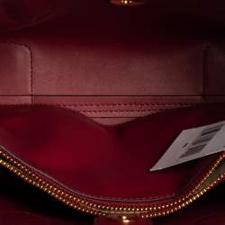 Pre Owned Michael Kors Rasperry Red Leather Mae Tote