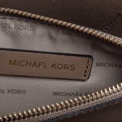 Pre Owned حقيبة يد مايكل كورس "ميرسير لوف" جلد مخرم أبيض