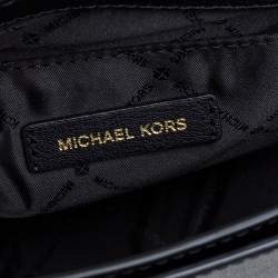 Pre Owned Michael Kors Black Leather Medium Ellis Crossbody Bag