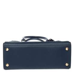 Pre Owned Michael Kors Navy Blue Saffiano Leather Large Hope Tote