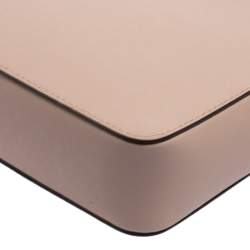 Pre Owned Michael Kors Powder Pink Leather Jet Set Crossbody Bag