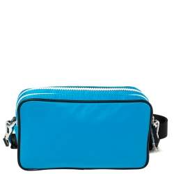 مملوكة مسبقًا Michael Kors Blue Nylon Small Kenly Camera Crossbody Bag