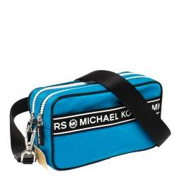 مملوكة مسبقًا Michael Kors Blue Nylon Small Kenly Camera Crossbody Bag
