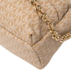 Pre Owned Michael Kors Signature Canvas Slater Convertible Backpack