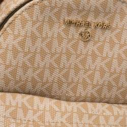 Pre Owned Michael Kors Signature Canvas Slater Convertible Backpack