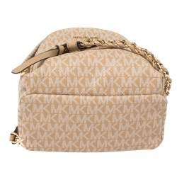 Pre Owned Michael Kors Signature Canvas Slater Convertible Backpack