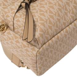 Pre Owned Michael Kors Signature Canvas Slater Convertible Backpack