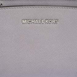 Michael Kors Purple Leather Mini Selma Crossbody Bag