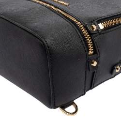 مملوكة مسبقًا حقيبة ظهر مايكل كورس ميني ريا جلد أسود