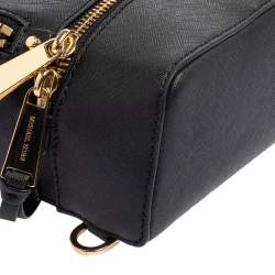 مملوكة مسبقًا حقيبة ظهر مايكل كورس ميني ريا جلد أسود