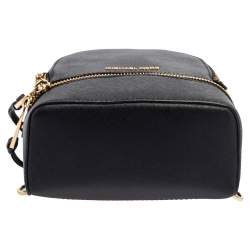 مملوكة مسبقًا حقيبة ظهر مايكل كورس ميني ريا جلد أسود