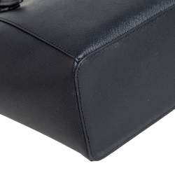 مملوكة مسبقًا Michael Kors Black Leather Charlotte Top Zip Tote