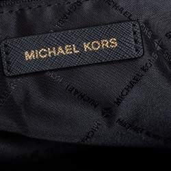 مملوكة مسبقًا Michael Kors Black Leather Charlotte Top Zip Tote