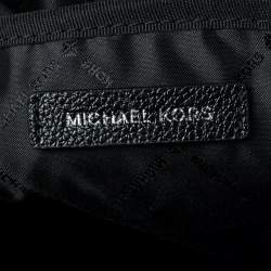 Pre Owned Michael Kors Black Signature Coated Canvas Large Erin Backpack