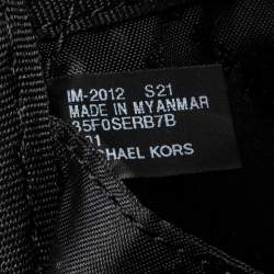 Pre Owned Michael Kors Black Signature Coated Canvas Large Erin Backpack